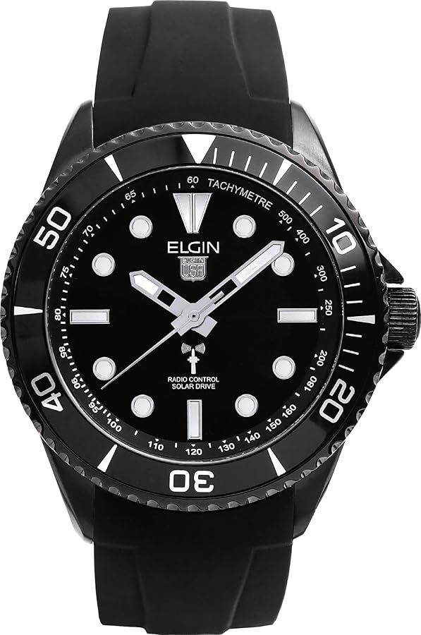 【美品】ELGIN　ソーラー電波腕時計　エルジン Amazon | 【国内正規品】エルジン ELGIN ソーラー ダイバー